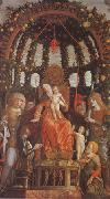 Andrea Mantegna Virgin and Child Surrounded by Six Saints and Gianfrancesco II Gonzaga (mk05) Sweden oil painting artist